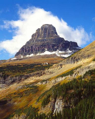 Glacier National Park I Black Ornate Wood Framed Art Print with Double Matting by Leahy, Ike