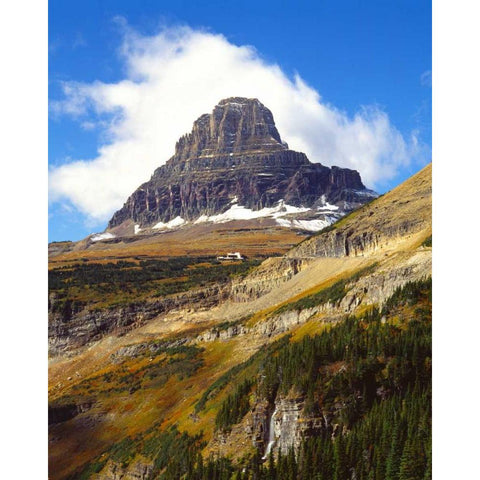 Glacier National Park I White Modern Wood Framed Art Print by Leahy, Ike