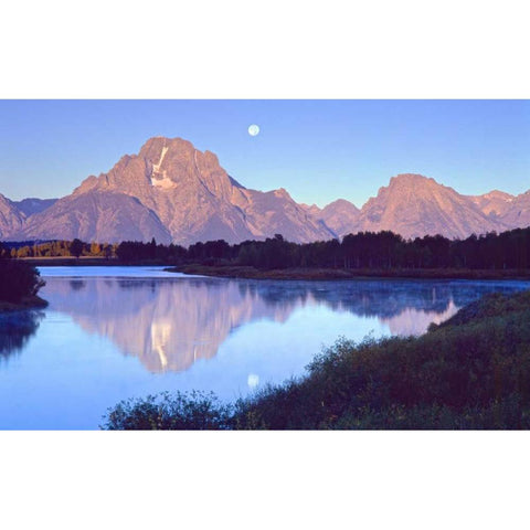 Grand Teton National Park II Black Modern Wood Framed Art Print with Double Matting by Leahy, Ike