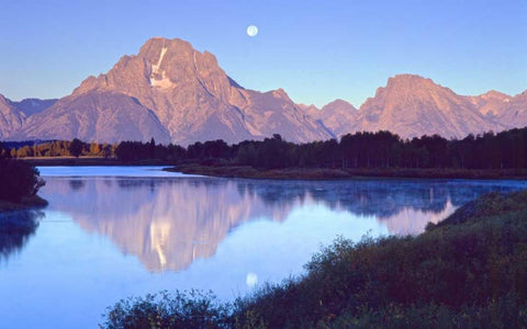 Grand Teton National Park II Black Ornate Wood Framed Art Print with Double Matting by Leahy, Ike