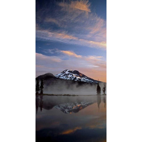 South Sister I White Modern Wood Framed Art Print by Leahy, Ike