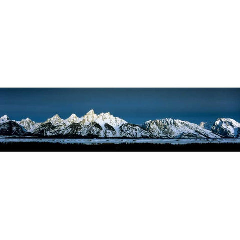 Grand Teton National Park VIII Black Modern Wood Framed Art Print with Double Matting by Leahy, Ike