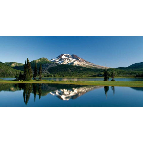 South Sister IV White Modern Wood Framed Art Print by Leahy, Ike