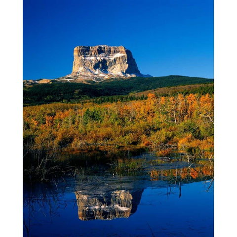 Glacier National Park III  Gold Ornate Wood Framed Art Print with Double Matting by Leahy, Ike