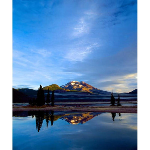 South Sister VII Gold Ornate Wood Framed Art Print with Double Matting by Leahy, Ike