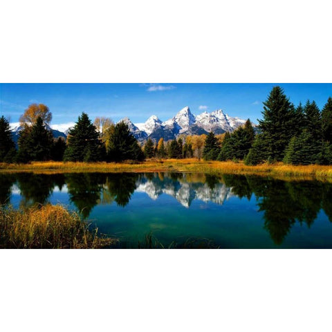 Grand Teton National Park XI Black Modern Wood Framed Art Print with Double Matting by Leahy, Ike