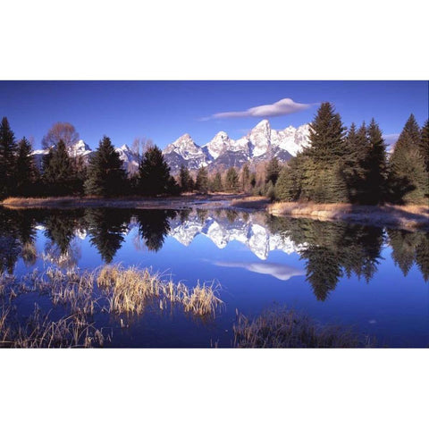 Grand Teton National Park XII Black Modern Wood Framed Art Print with Double Matting by Leahy, Ike