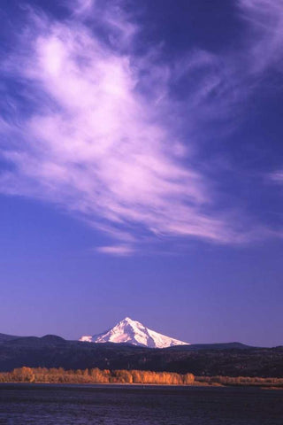Mt. Hood XVIII Black Ornate Wood Framed Art Print with Double Matting by Leahy, Ike