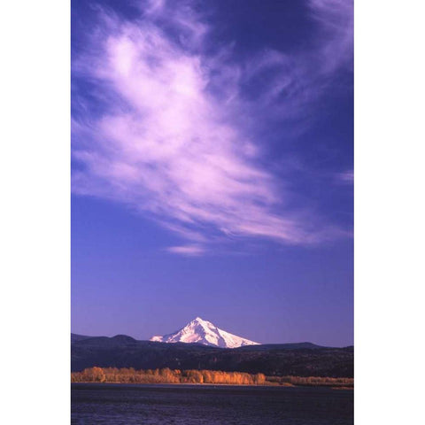 Mt. Hood XVIII Black Modern Wood Framed Art Print by Leahy, Ike