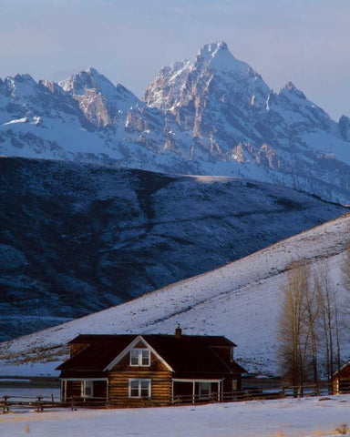 Grand Teton National Park XIX Black Ornate Wood Framed Art Print with Double Matting by Leahy, Ike