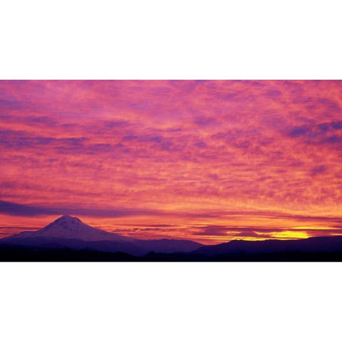 Mt. Hood XXV White Modern Wood Framed Art Print by Leahy, Ike