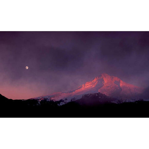 Mt. Hood XXIX White Modern Wood Framed Art Print by Leahy, Ike