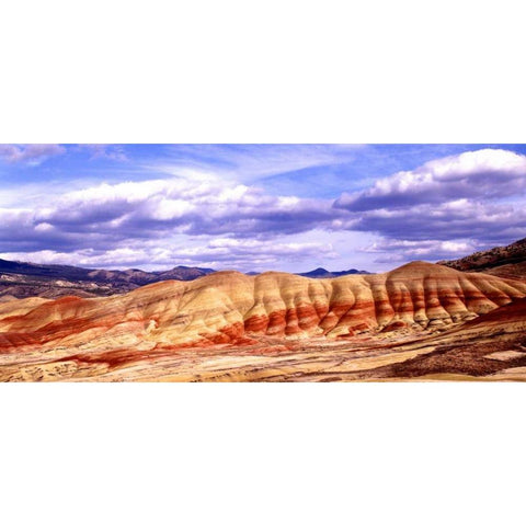 Painted Hills Black Modern Wood Framed Art Print by Leahy, Ike