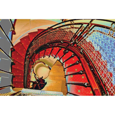 Second Floor I White Modern Wood Framed Art Print by Love, Maureen