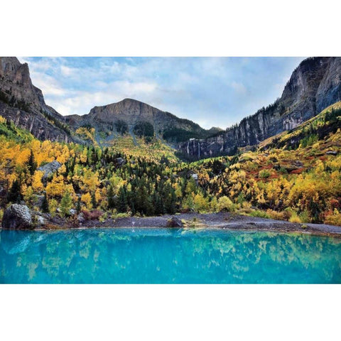 Bridal Veil II Black Modern Wood Framed Art Print by Malvin, Larry