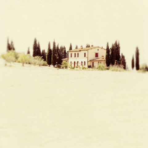 Tuscan Villa I White Modern Wood Framed Art Print by Melious, Amy