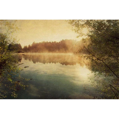 Sunset II Gold Ornate Wood Framed Art Print with Double Matting by Melious, Amy