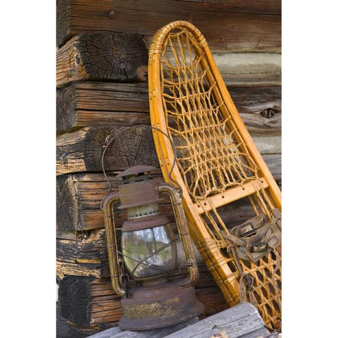 Fishing Cabin II Gold Ornate Wood Framed Art Print with Double Matting by Mahan, Kathy