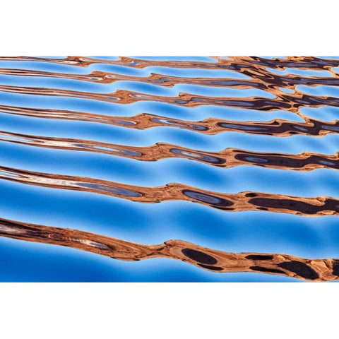 Lake Powell IV White Modern Wood Framed Art Print by Mahan, Kathy