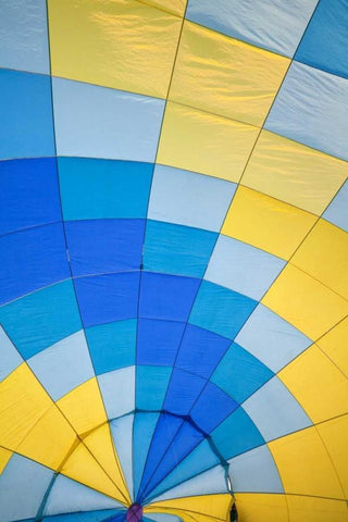 Balloon Festival I White Modern Wood Framed Art Print with Double Matting by Mahan, Kathy