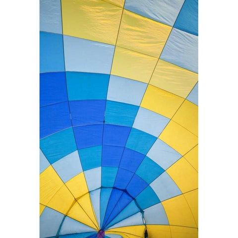 Balloon Festival I Black Modern Wood Framed Art Print with Double Matting by Mahan, Kathy