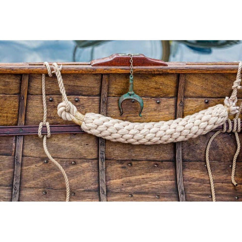 On the Boat I Gold Ornate Wood Framed Art Print with Double Matting by Mahan, Kathy