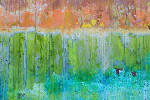 Color III Black Ornate Wood Framed Art Print with Double Matting by Mahan, Kathy