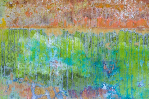 Color IV White Modern Wood Framed Art Print with Double Matting by Mahan, Kathy