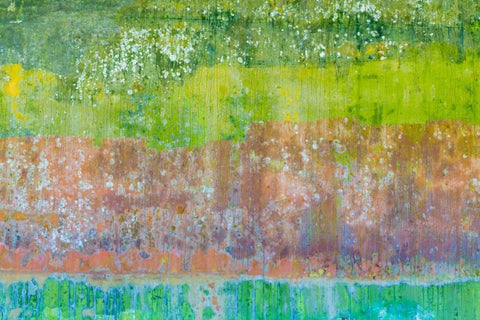 Color V Black Ornate Wood Framed Art Print with Double Matting by Mahan, Kathy