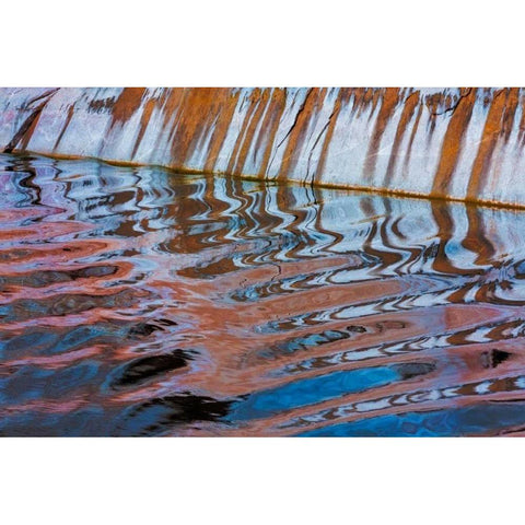 Boat Wake I Gold Ornate Wood Framed Art Print with Double Matting by Mahan, Kathy