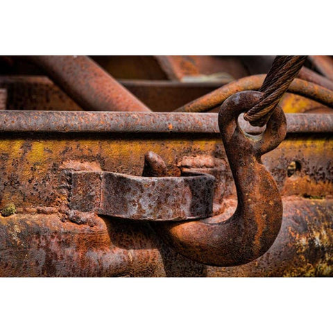 Old Tow Truck I Gold Ornate Wood Framed Art Print with Double Matting by Mahan, Kathy