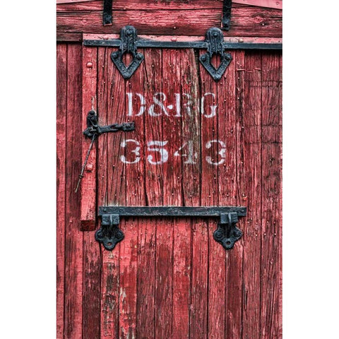 Railroad Car III White Modern Wood Framed Art Print by Mahan, Kathy