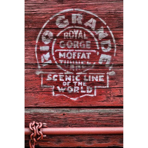 Railroad Car IV White Modern Wood Framed Art Print by Mahan, Kathy