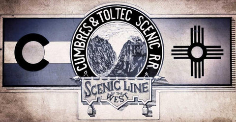 Cumbres and Toltec White Modern Wood Framed Art Print with Double Matting by Mahan, Kathy