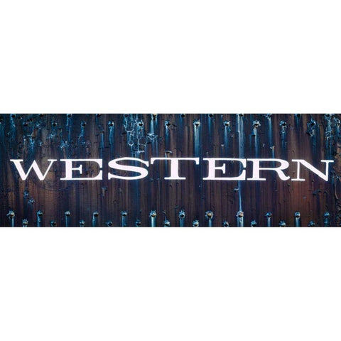 Western Gold Ornate Wood Framed Art Print with Double Matting by Mahan, Kathy