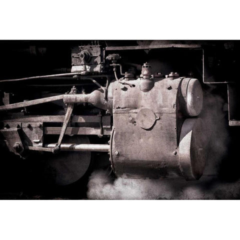 Steam Train I Black Modern Wood Framed Art Print by Mahan, Kathy