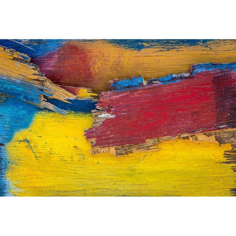 Painted Wood Black Modern Wood Framed Art Print by Mahan, Kathy