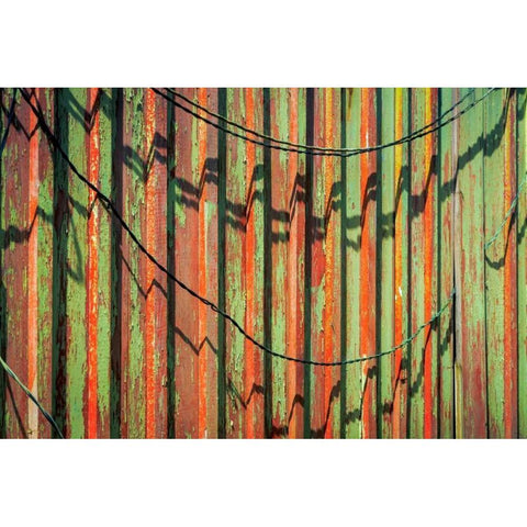 Cannery Wall White Modern Wood Framed Art Print by Mahan, Kathy