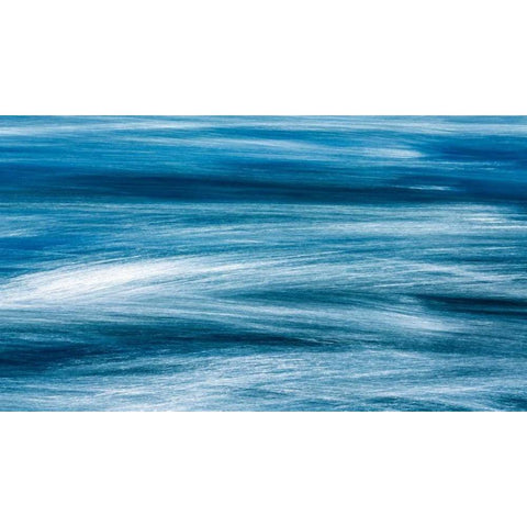 River Motion I Black Modern Wood Framed Art Print by Mahan, Kathy