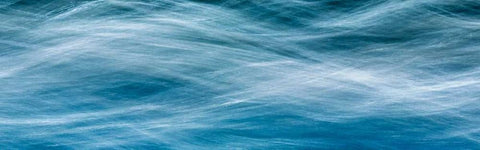 River Motion III Black Ornate Wood Framed Art Print with Double Matting by Mahan, Kathy