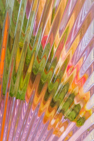 Glass Patterns I Black Ornate Wood Framed Art Print with Double Matting by Mahan, Kathy