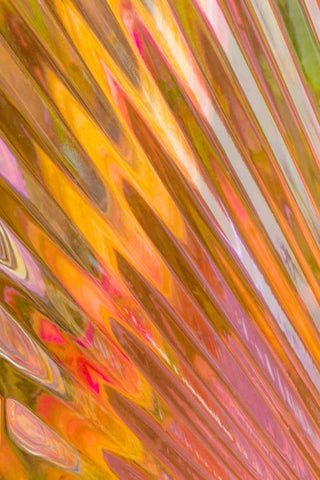 Glass Patterns II White Modern Wood Framed Art Print with Double Matting by Mahan, Kathy