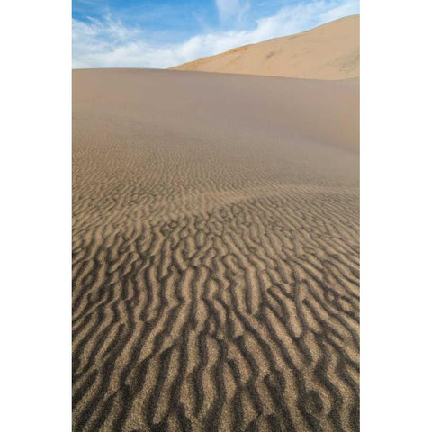 Kelso Dunes I Black Modern Wood Framed Art Print with Double Matting by Mahan, Kathy