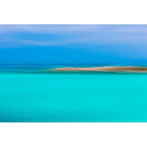 Tropical Abstract I Black Modern Wood Framed Art Print with Double Matting by Mahan, Kathy