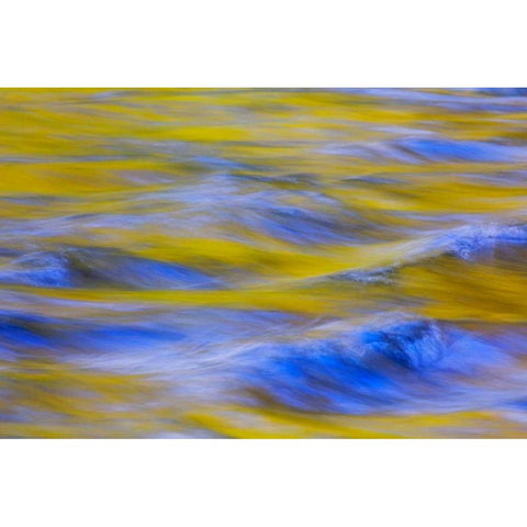 Sunrise On Icicle Creek II Black Modern Wood Framed Art Print with Double Matting by Mahan, Kathy