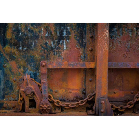 Historic Railroad III Black Modern Wood Framed Art Print by Mahan, Kathy