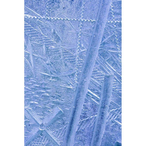 Patterns in Glass II Black Modern Wood Framed Art Print by Mahan, Kathy