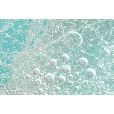 Frozen Bubbles II White Modern Wood Framed Art Print by Mahan, Kathy