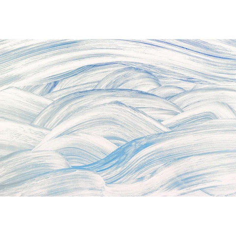 Turbulent Waters II White Modern Wood Framed Art Print by Mahan, Kathy