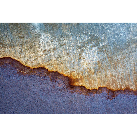 Metal Patterns II White Modern Wood Framed Art Print by Mahan, Kathy